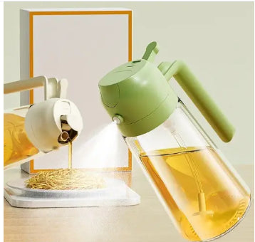 Vamor Oil Dispenser & Mist Spray Bottle , Cooking Oil Container 500ml Multicolor(Pack of 1)